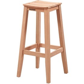 Resim Masifart Abundio Izgaralı Bar Taburesi Cilasız Ham Ham 