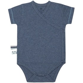 Resim Organicera Organicera Organik Kısa Kollu Kimono Body, Indigo Melanj Lacivert 
