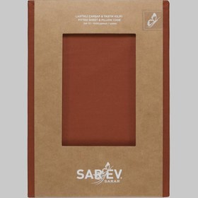 Resim Sarev New Slow Cıty 100X200 Fıtted Çarşaf, .Taba 