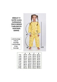 Resim Cantoy Kız Erkek Çocuk Kalın Elyaf Dolgulu Premium Kalite 2.5 Tog Desenli Uyku Tulumu Sarı - Kahverengi 