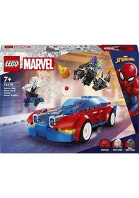 Resim LEGO® Marvel Örümcek Adam Yarış Arabası ve Venom Green Goblin 76279-7+ Yaratıcı Oyuncak Yapım Seti - 227 Parça 