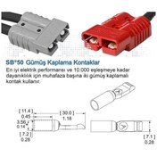 Resim HT MARIN Sanal Paça Akü Soketi Power 16mm Takım Kırmızı 