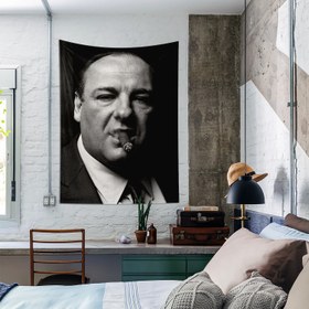 Resim James Gandolfini / Tony Soprano Duvar Örtüsü - 60 cm x 90 cm 