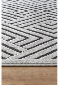 Resim Kaşmir Halı 7/24 İskandinav Olav Gri 120x180 CM Salon Mutfak Halısı Yolluk Kilim 