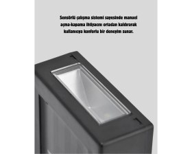 Resim Store Mania Ieg™ 6 LED Güneş Enerjili Sensörlü Lamba – Akıllı Işık Sensörlü, Enerji Tasarruflu Bah 