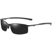 Resim Dongjing Sunglass Polarize Sürüş Gözlükleri Renkli Gece Görüş Siyah 