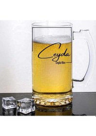 Resim Kişiye Özel İmza Tasarımlı Bira Bardağı 