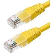 Resim Ayt 1.5 Metre Sarı 24 Awg Cat5 Ethernet Kablosu 150 Cm Jack Soketleri Takılı Hazır İnternet Kablosu 