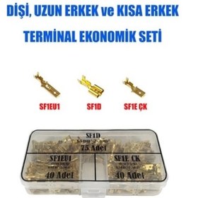 Resim 155 Parça Izolesiz, Dişi - Uzun Erkek - Kısa Erkek Terminal Seti 