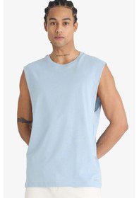 Resim Defacto Defactofit Boxy Fit Bisiklet Yaka Sporcu Atlet A1821ax25hsbe824 Mavi 