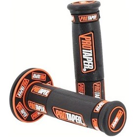 Resim Dream011 Siyah Turuncu Çift 7/8" 22mm Motocross Dirt Pit Bisikleti İçin Pro Taper Jel Tutamak Fren Kolu 