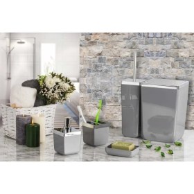 Resim Primanova Toskana Banyo Seti Gri 5'li 