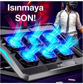 Resim Nilavia Ally Mc Q3 LED Işıklı Ultra Sessiz Fan Laptop Soğutucu STAND-(5775) - AL002A-61D2Q1 
