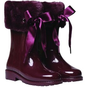 Resim Vı Burgundy Bot Yağmur Kız Çocuk Lorca Toni Pons Raın Boots In Glossy Rubber Vı Burgundy 