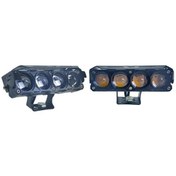 Resim Offroad Sis Lambası Set Sarı Beyaz - Kırmızı Gündüz Ledli Çakarlı 12.6 X 5 X 3.5 Cm 12-60v / Lass370-1 