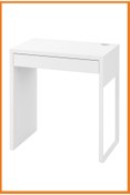 Resim Alony Home Micke Çekmeceli Çalışma Masası 73 X 50 Cm Beyaz 