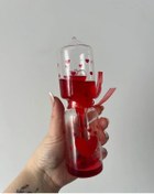 Resim Sevgiliye Hediyelik Kalp Tasarımlı Aşk Ölçer Cam Biblo Dekoratif Sıvı Hareketli Aşk Termometresi 