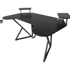 Resim Özel Joystick Tasarım Oyuncu Masası 160 cm Bardaklık ve Kulaklık Tutucu Hediye. 