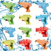 Resim 4/8/16 adet Parti Favor Paketleri Mini Su Pompası için Su Tabancası Büyük Miktarda Renkli Blaster Su Tabancası Küçük Eğlenceli Tabanca Açık Hava Plaj Oyunları Yazlıklar için, Rastgele Stil 