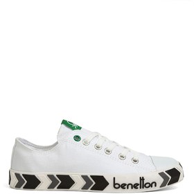 Resim Benetton Bn-30620-3374 Beyaz - Siyah Kadın Sneaker 