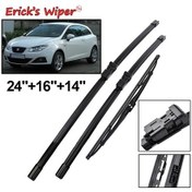 Resim Lasonstiges Seat Ibiza 6j 2009 - 2012 Ön Cam Ön Cam Ön Cam Yağmur Perdesi 24"+ 16" + 14" İçin Ön Ve Arka Silecek Lastiği Seti 
