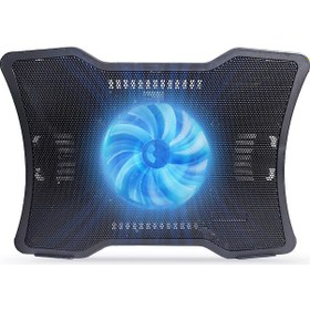 Resim Neevoyu 14 İnç Altı Notebook Soğutucu: Tek Fanlı Hava Soğutma, Abs+metal Malzeme, 2 Usb Arayüzü 