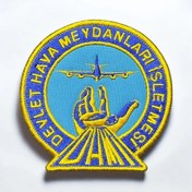 Resim Ex Patch Devlet Hava Meydanları Işletmesi Nakış Patch - 9x9 Cm 