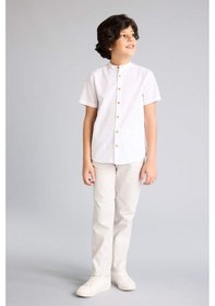 Resim Defacto Regular Fıt Düz Paça Gabardin Pantolon Erkek Çocuk G8009a826spgr492 Gri-gr492 
