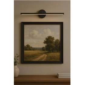 Resim Siyah Banyo Duvar Ayna Tablo Aydınlatması, LED Flüt Aplikasyon, 50 cm 