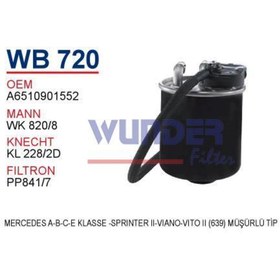 Resim WUNDER Wb720 Mazot Filtresi - Mercedes A-b-c-eklasse-sprınter Iı-viano-vito Iı (639) Müşürlü Tip Uyumlu 