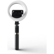 Resim Hongshou Q07 6 Inç LED Işıklı Bluetooth Tripod Siyah (Yurt Dışından) 
