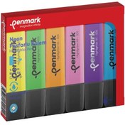 Resim Penmark Fosforlu Kalem 6 Lı Karışık Renk Neon 
