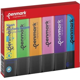 Resim Penmark Fosforlu Kalem 6 Lı Karışık Renk Neon 