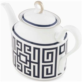 Resim Labirinto Çaydanlık Porselen 900ml El Yapımı Platin Kaplama 15.4cm Yükseklik Çok Renkli 