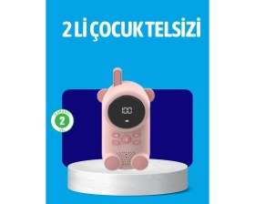 Resim TKÇ USB Şarjlı Çocuk Telsizi - Renkli Ekran, Vox Modu, Kompakt Tasarım 