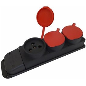Resim Kauçuk 380 Volt Uzatma 3'lü Priz 