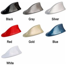 Resim Mavi Evrensel Araba Dış Çatı Köpekbalığı Yüzgeci Anten Fm/am Sinyal Koruyucu Anten 