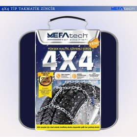 Resim Mefatech Oto Lastik Kar Zinciri 235/60/r18 4x4 Tipi Takmatik Kolay Montaj Binek Suv Minibüs 10 CM 