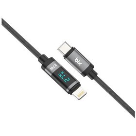 Resim Bix BX06CL Type-C To Lightning 27 W Led Ekranlı Şarj Data Kablosu 