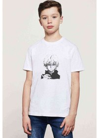 Resim Anime Tokyo Ghoul Anteiku Baskılı Unisex Çocuk Beyaz T-Shirt (534785237) 