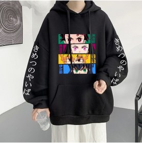 Resim GALASHOP Demon Slayer Kamado Tanjirou Kapşonlu Hoodie 