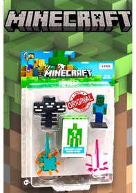 Resim Minecraft 3d Figür Toppeez 5'li Set - Model 4 Minecraft 