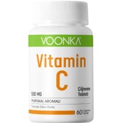 Resim VOONKA Vitamin C İçeren Portakal Aromalı Çiğneme Tableti 60 Tablet 