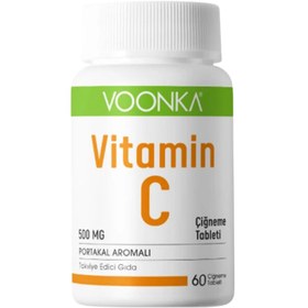 Resim VOONKA Vitamin C İçeren Portakal Aromalı Çiğneme Tableti 60 Tablet 
