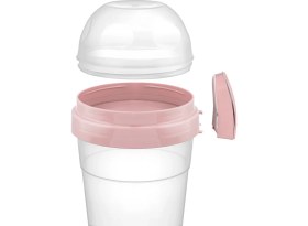 Resim Nuit Concept Yoğurt Kabı Qlux Müsli Hazneli Kaşıklı Yoğurt Porsiyon Kabı L-00812 Bpa Içermez 