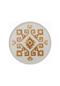 Resim Porland Arabesque Serisi 27cm Düz Tabak Desen1 Beyaz 