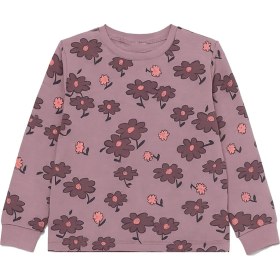 Resim Purple Flower Desenli Kız Çocuk Pijama Takımı 
