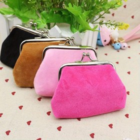 Resim Retro Kadınlar İçin Küçük Değişim Cüzdanı, Güvenli Kilit Kapatma ile Non-Woven Kumaş Para Cüzdanı 