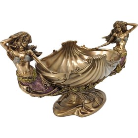 Resim Veronese Deniz Kızı Figürlü Dekoratif Gondol Kase - AN10475A4 