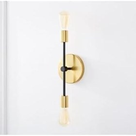 Resim Rsylight Retro Modern Gold Dekoratif 2 Li Rustik Duvar Aplik 